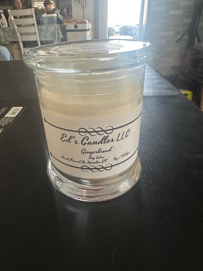 Gingerbread 9oz soy wax candle