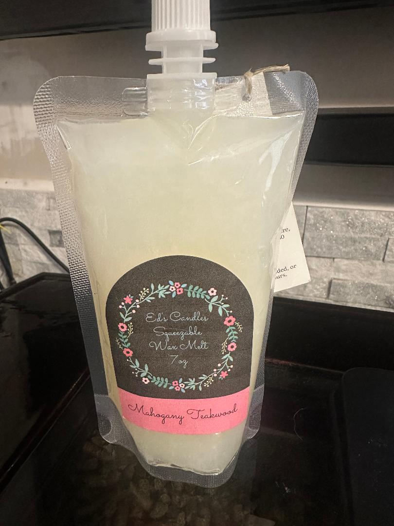 Squeezable Wax Melt Mahagany Teakwood 7oz