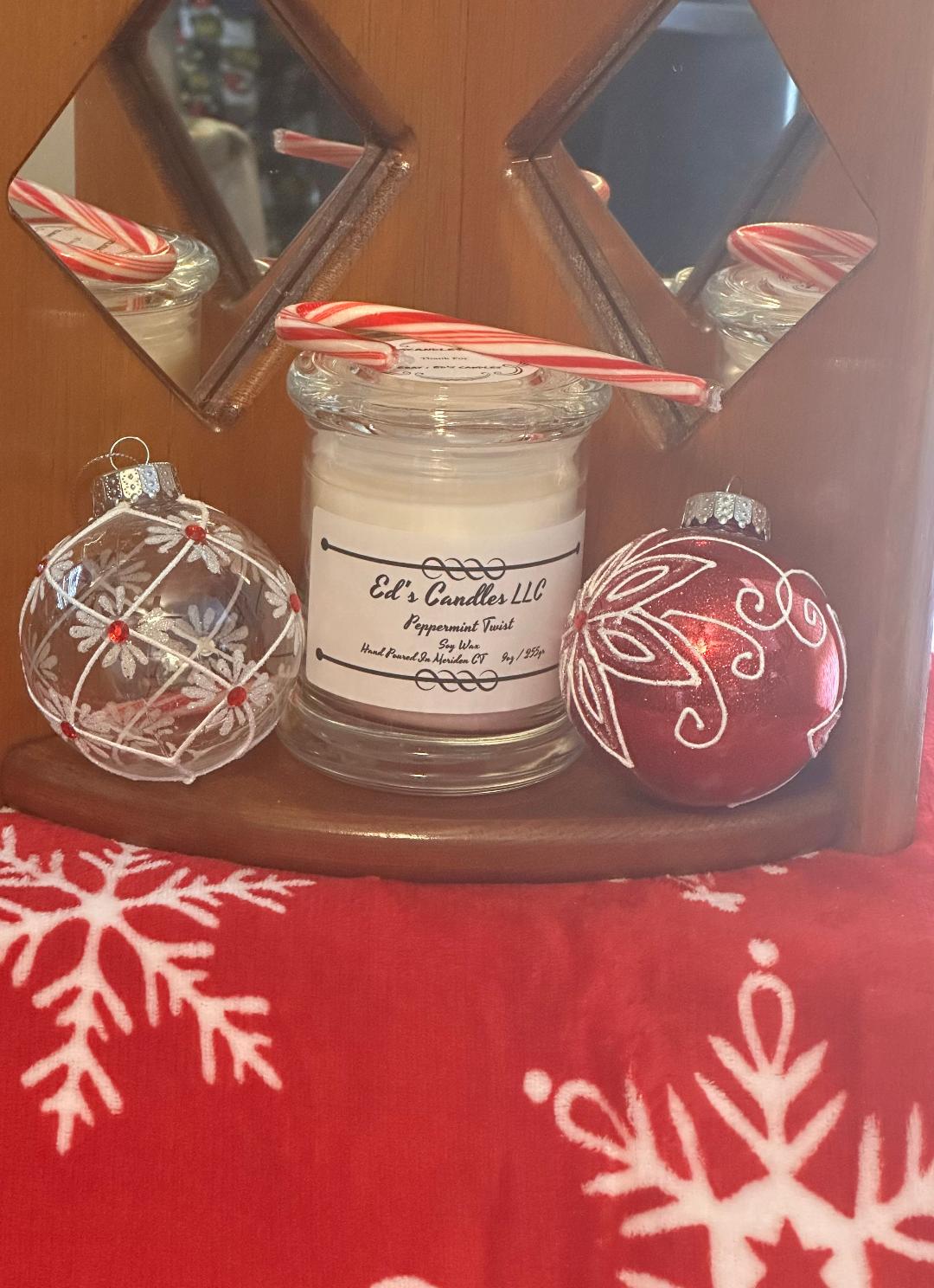 Peppermint Twist Candle 100% Soy Wax