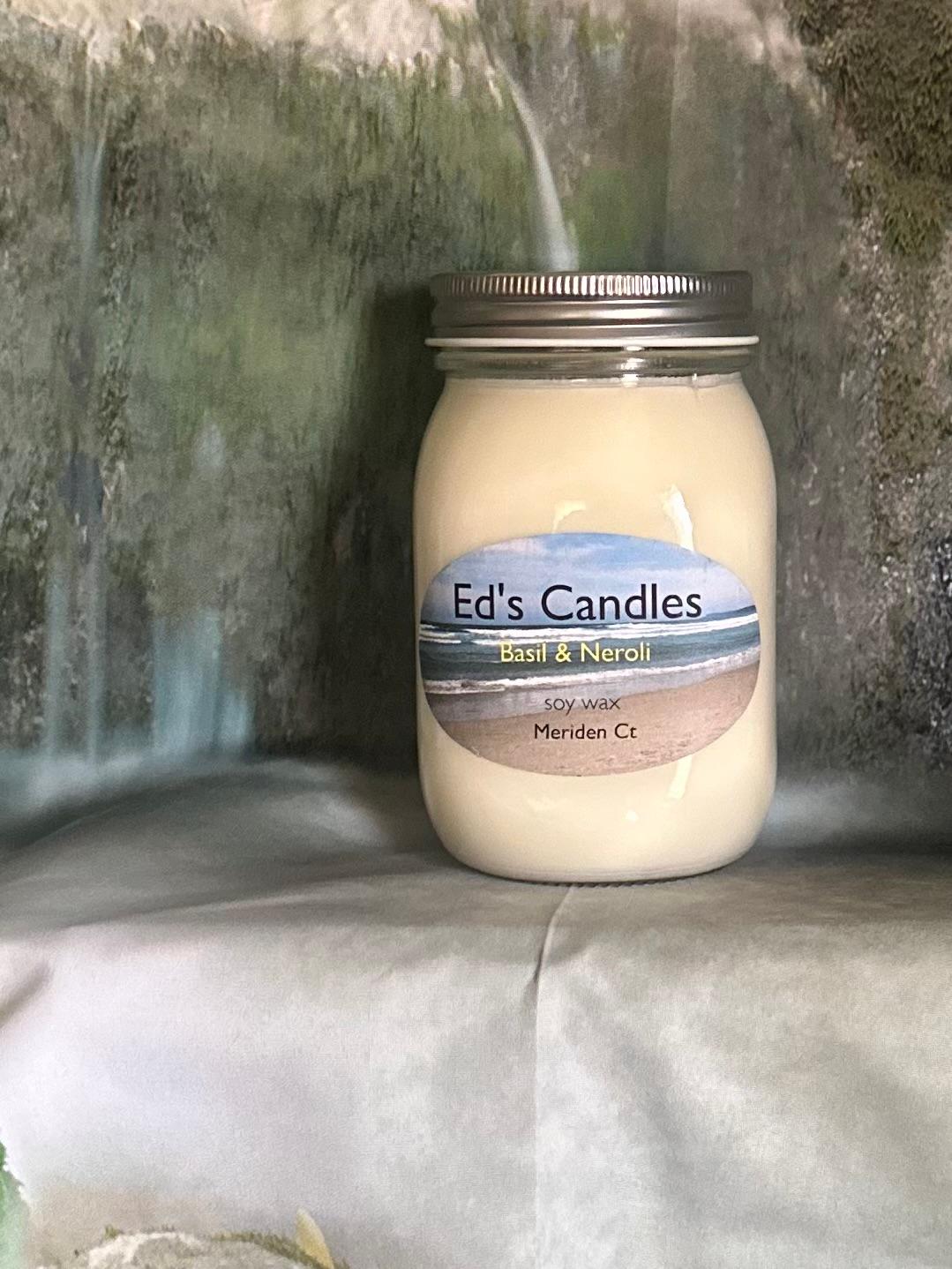 Basil & Neroli Soy Wax Candle